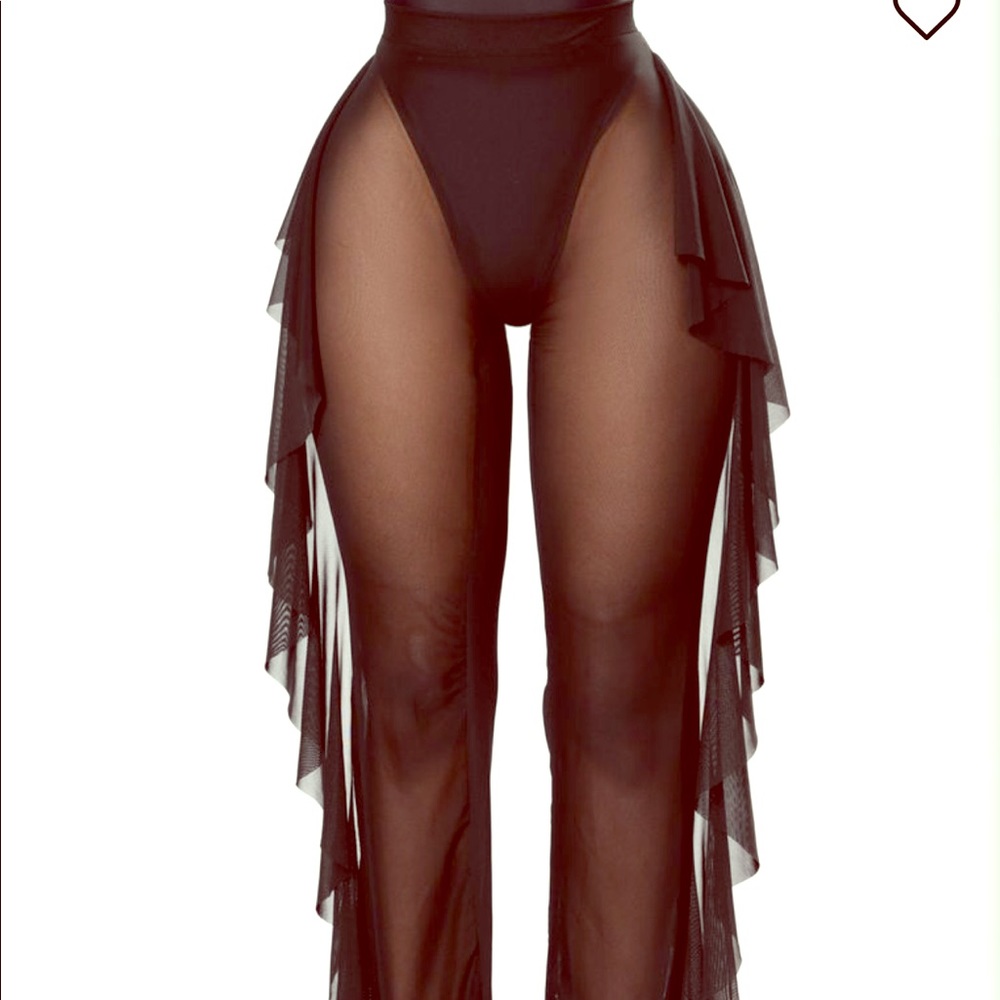 Mesh bikini cover up pants!